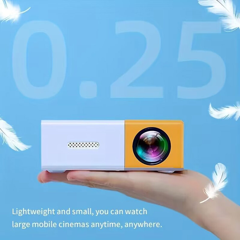 Mini Portable Projector – Smart LED LCD Pocket Projector for Home & Kids