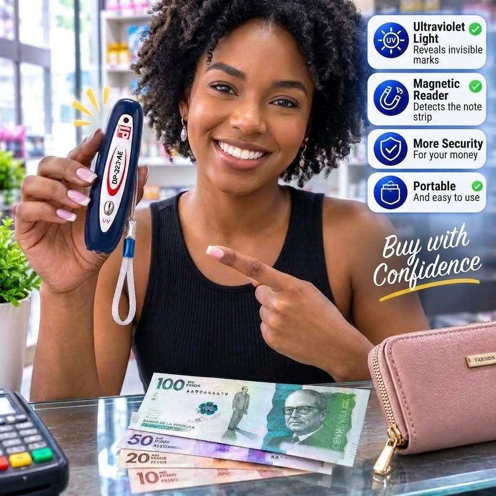 2-in-1 Mini UV Money Detector – Counterfeit Note Checking Tool