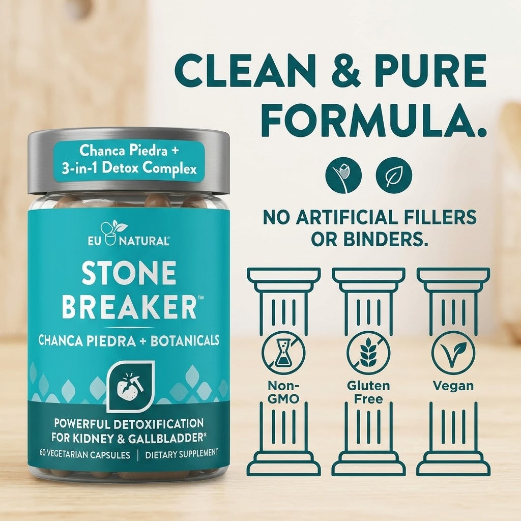 Natural Stone Breaker – 60 Vegetarian Soft Capsules for Urinary & Daily Wellness