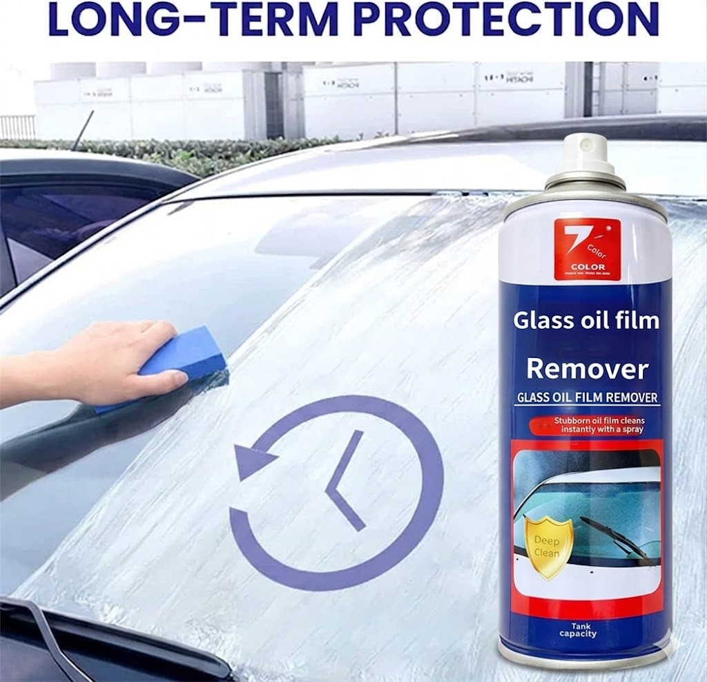 Streak-Free Foaming Glass Cleaner – Ammonia-Free Shine Spray
