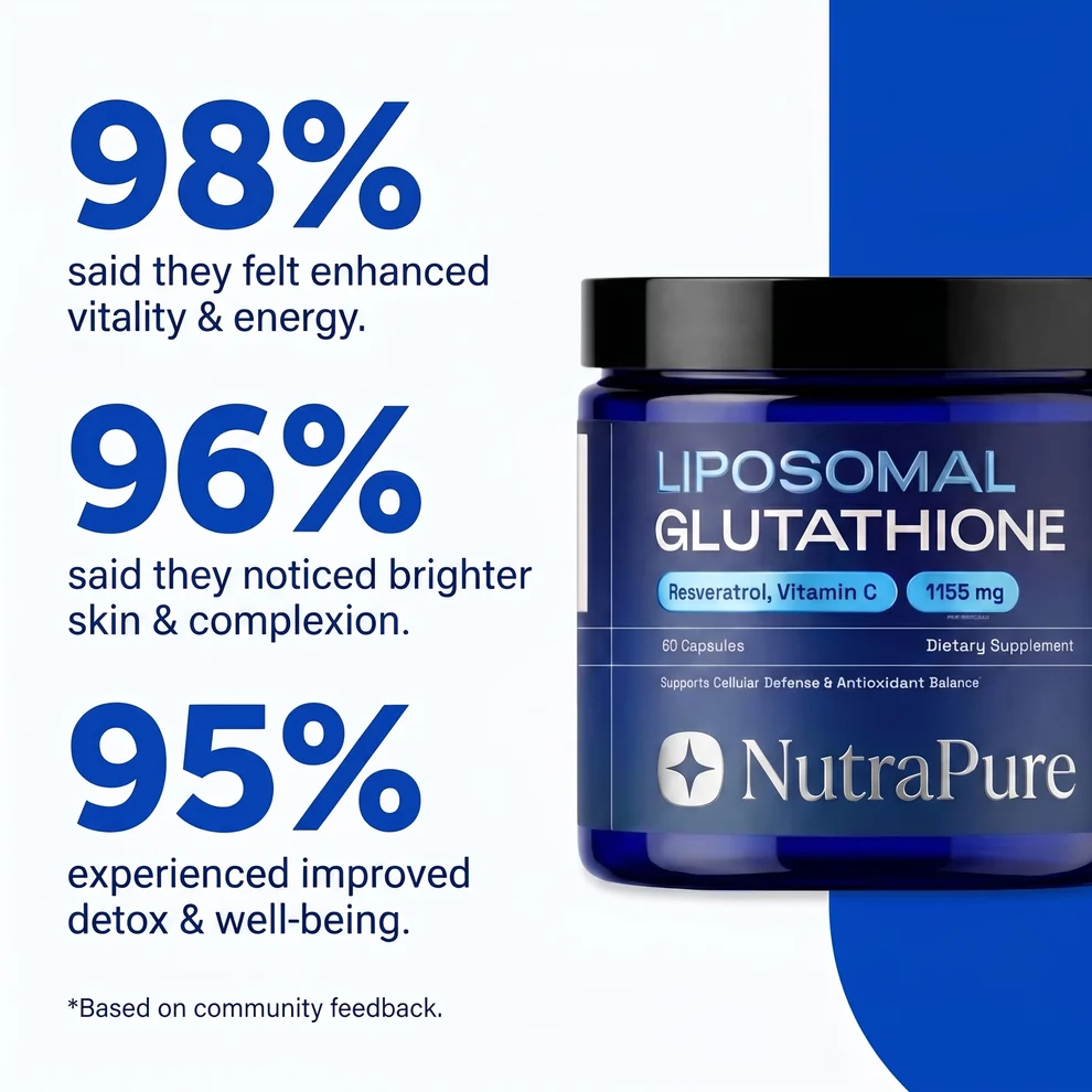 Liposomal Glutathione & Resveratrol – Antioxidant Formula with Vitamin C, Selenium & B2