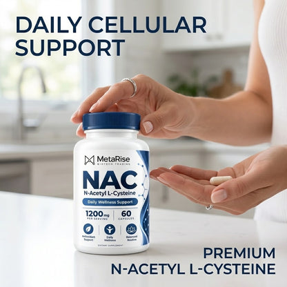 NAC Capsules – Glutathione Precursor & Antioxidant Support, 60 Count