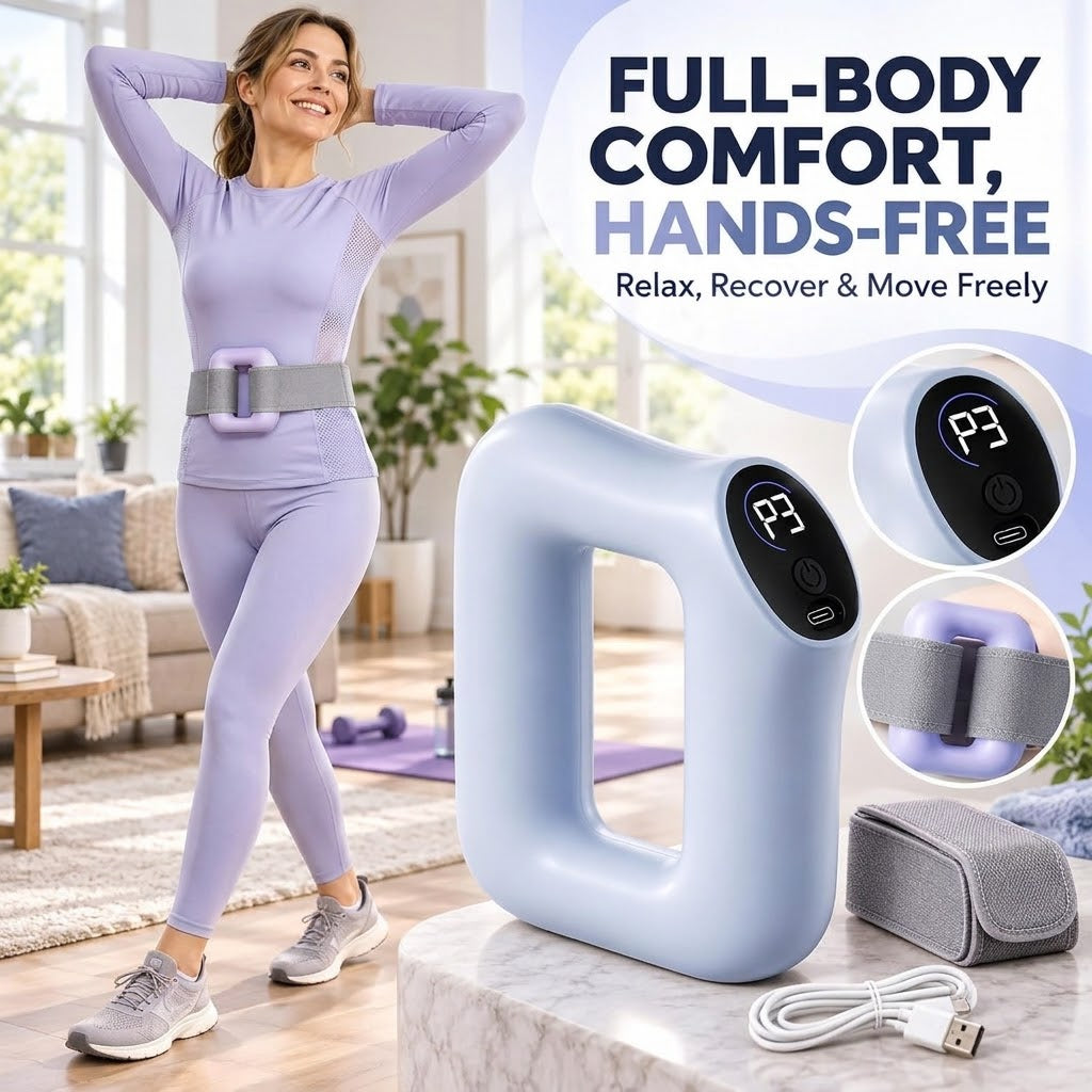 Electric Massage Ring with Belt – 5-Speed Body Massager