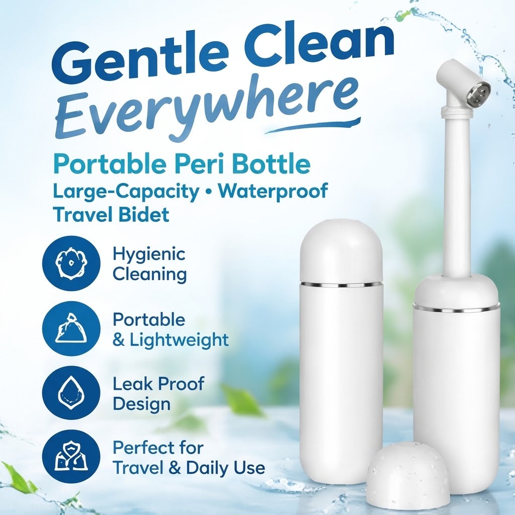 Portable Peri Bottle – Large-Capacity Waterproof Travel Bidet