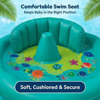 Baby Pool Float with Adjustable Canopy – Infant Swim Seat