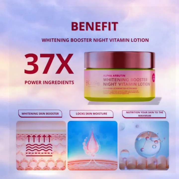 Night Whitening Vitamin Lotion Niacinamide Body Moisturizer