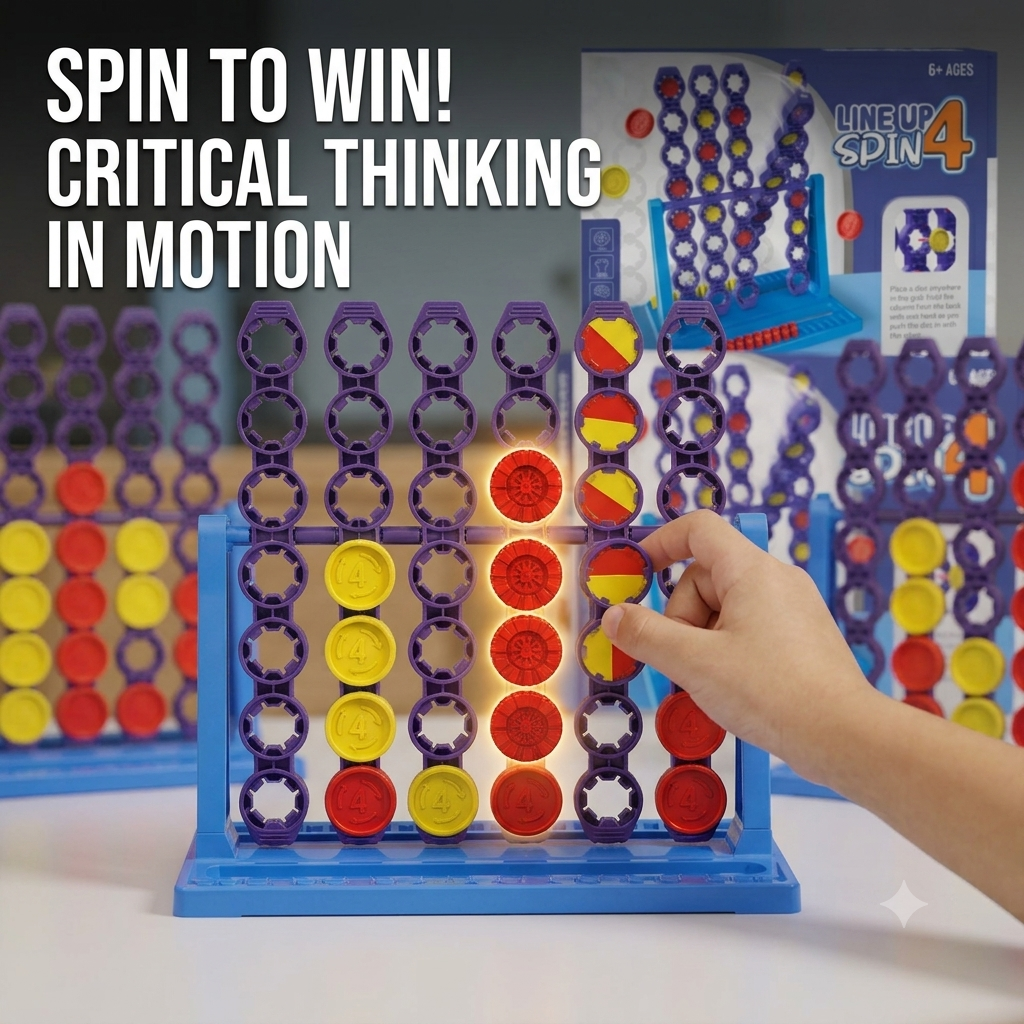 Four in a Row Board Game – Interactive Matching Chess Strategy Toy for Kids & Family Fun