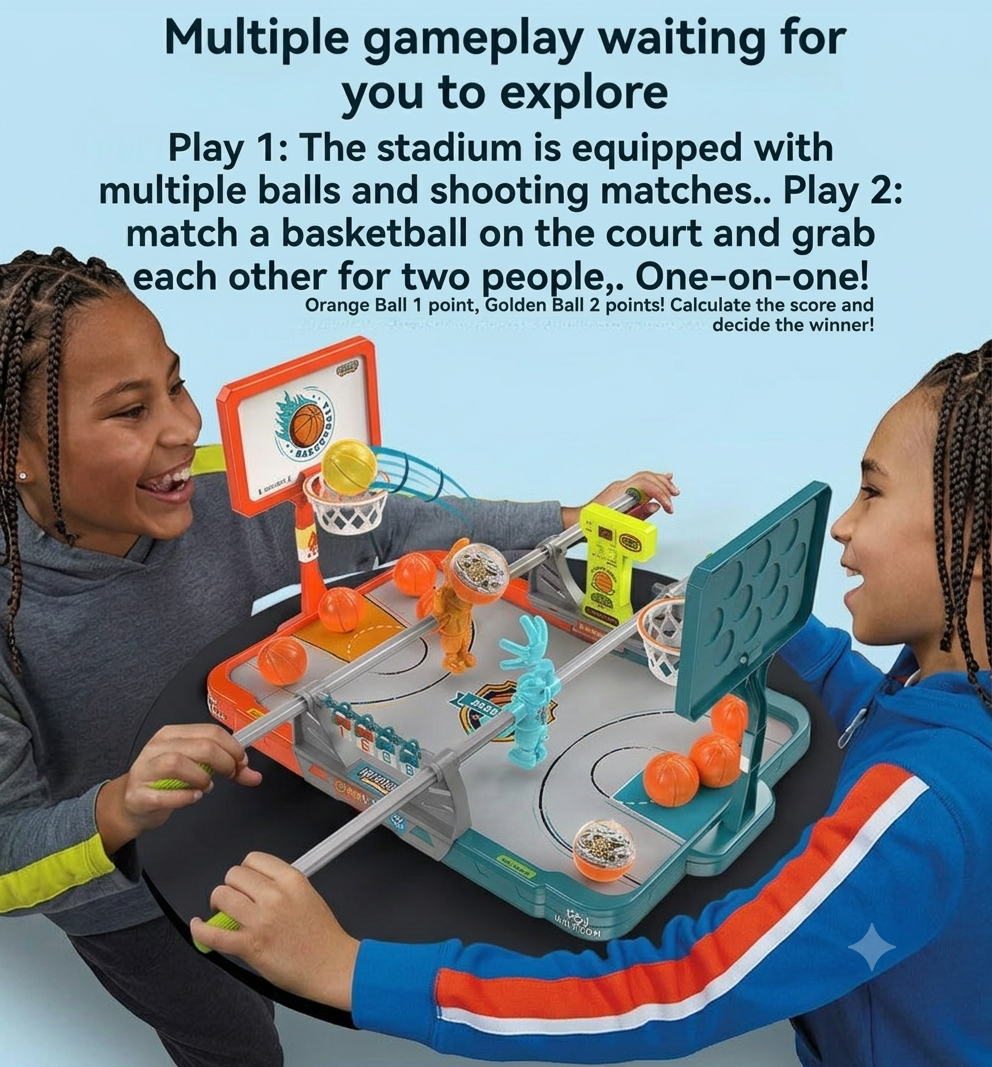 Interactive Kids Desktop Basketball Game for Indoor Fun