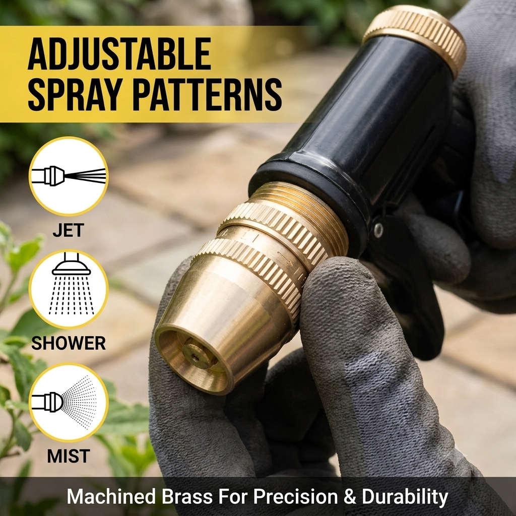 Adjustable Nozzle Hose Sprayer for Car Wash &amp; Household Cleaning