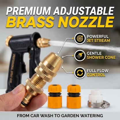 Adjustable Nozzle Hose Sprayer for Car Wash &amp; Household Cleaning