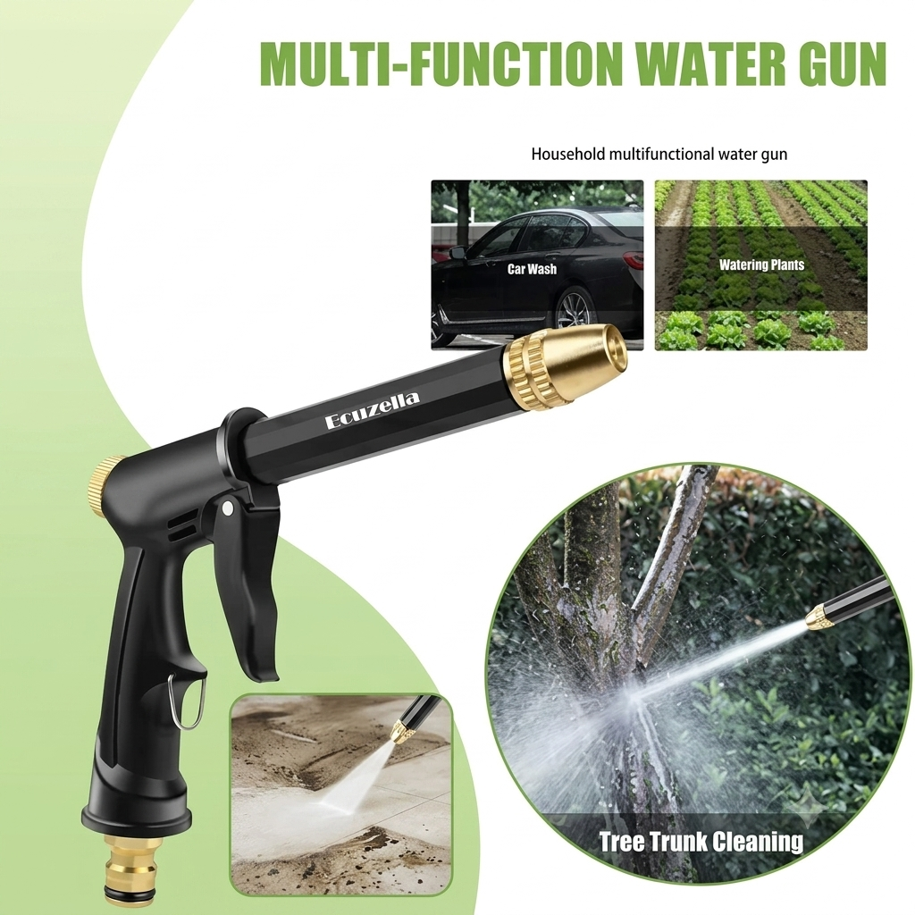 Adjustable Nozzle Hose Sprayer for Car Wash &amp; Household Cleaning