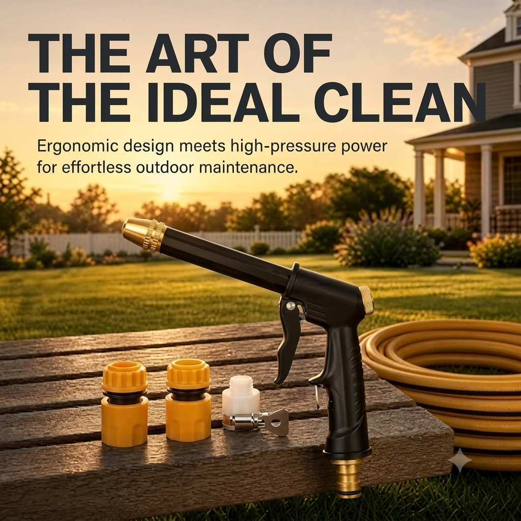 Adjustable Nozzle Hose Sprayer for Car Wash &amp; Household Cleaning