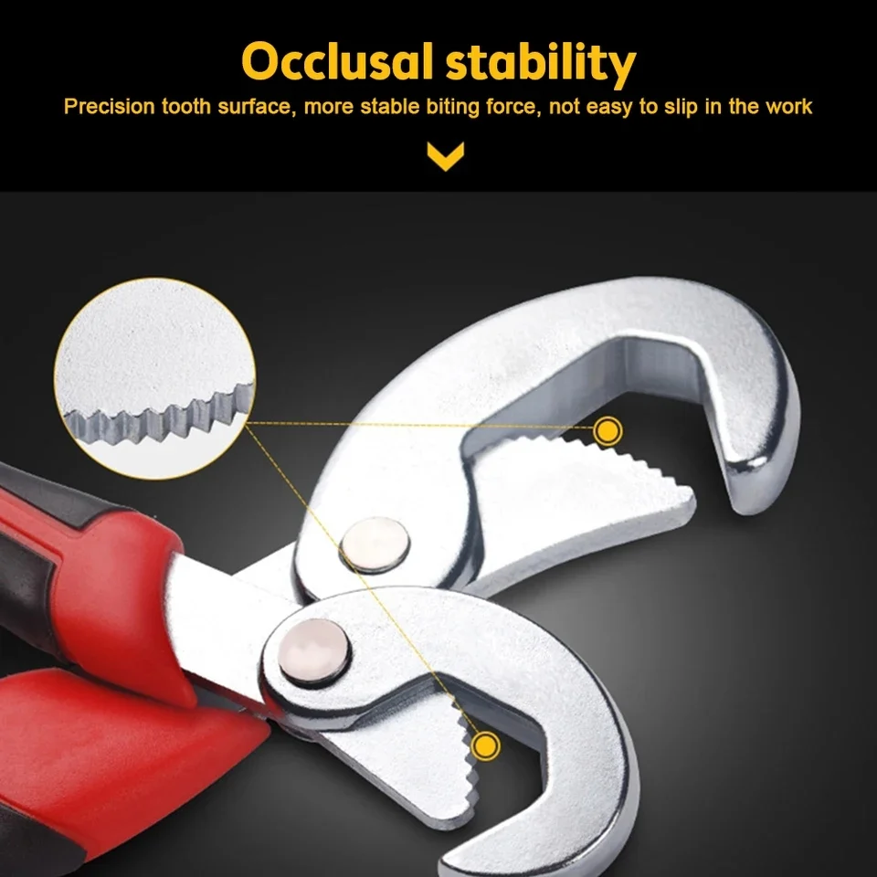 2-Piece Universal Pipe Wrench Set – Multi-Function Hand Tools