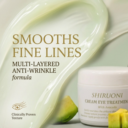 Vegan Avocado Eye Cream – Moisturizing &Brightening Eye Care for Fine Lines and Firm Skin