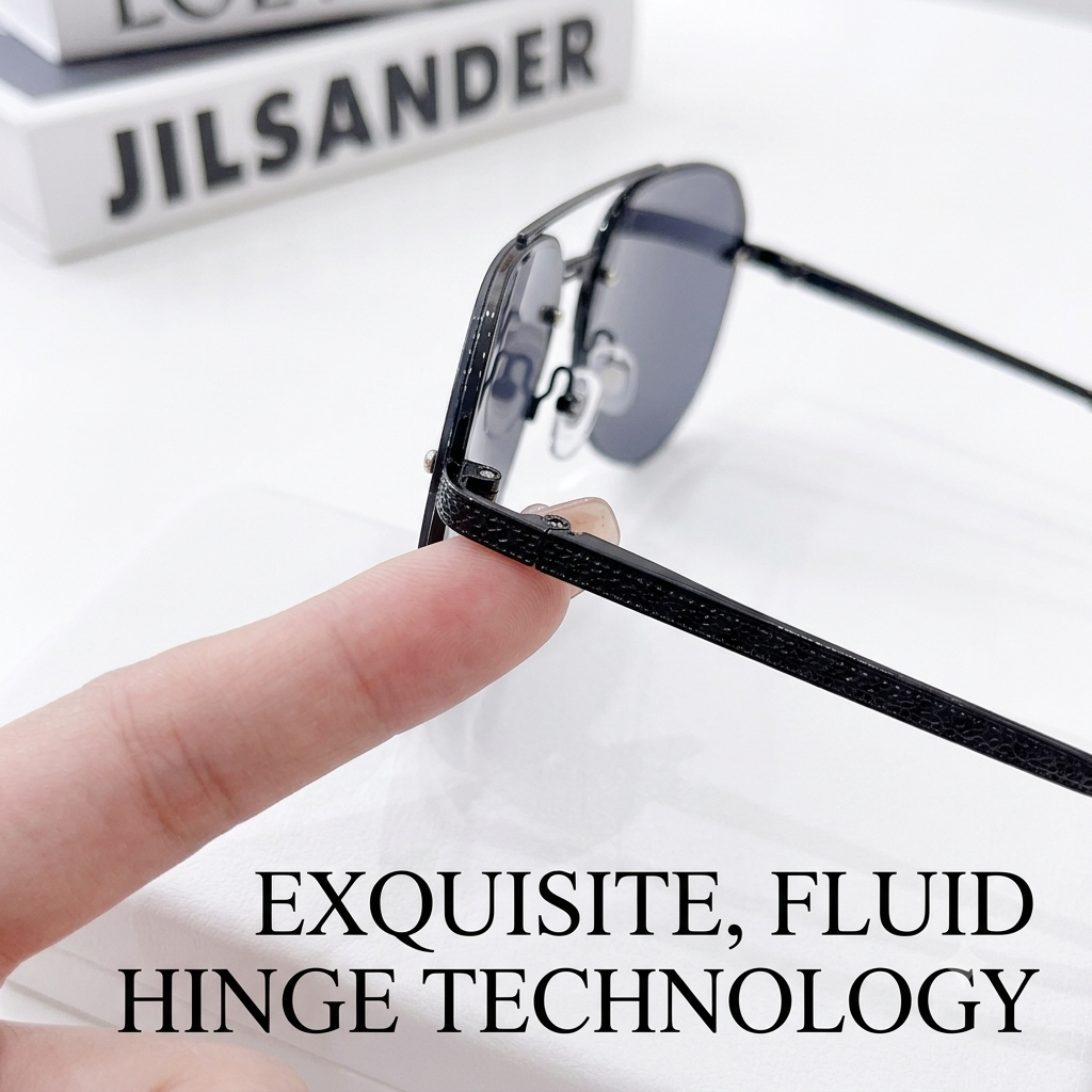 2025 Luxury Half-Rim UV400 Sunglasses – Large-Frame Unisex Fashion Eyewear