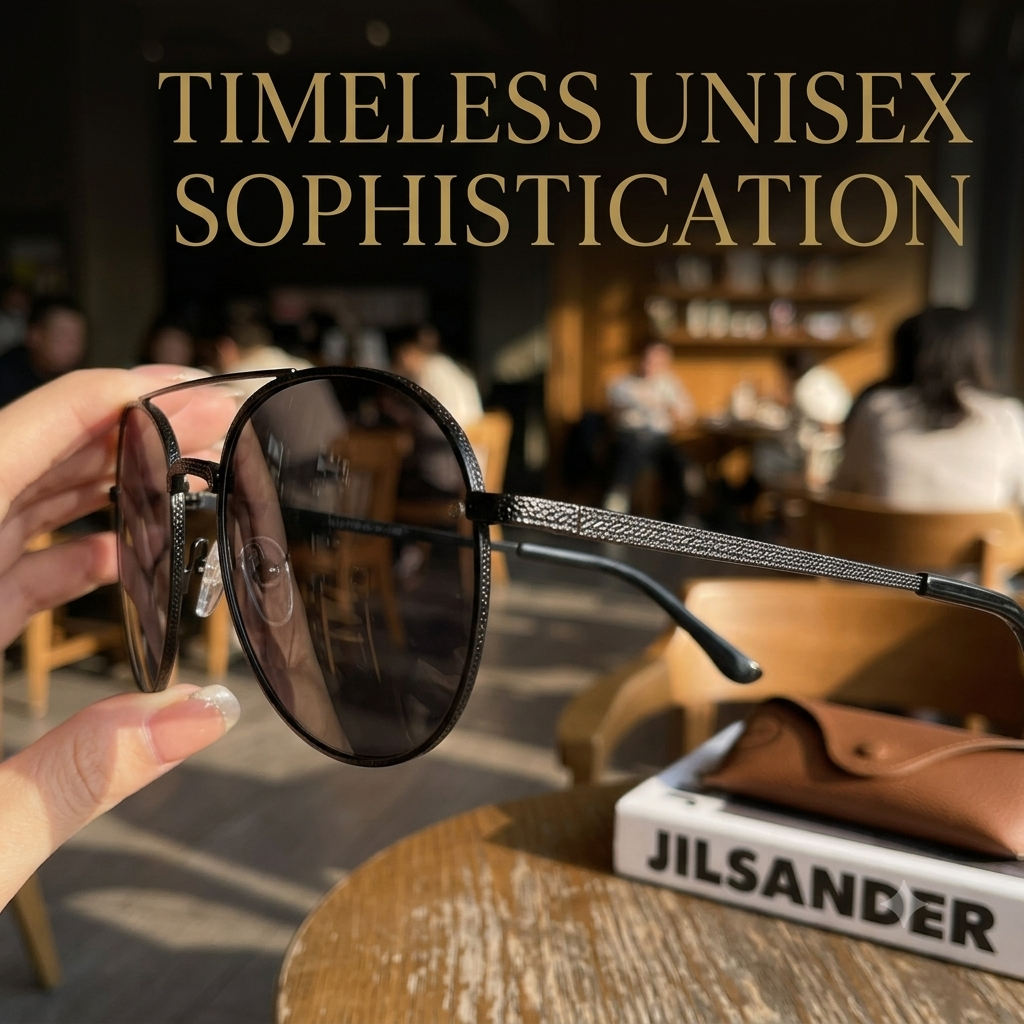 2025 Luxury Half-Rim UV400 Sunglasses – Large-Frame Unisex Fashion Eyewear
