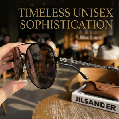 2025 Luxury Half-Rim UV400 Sunglasses – Large-Frame Unisex Fashion Eyewear