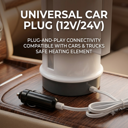 Portable Water Boiler with Cigarette Lighter Plug, 150W/250W