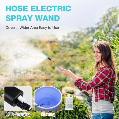 Portable Electric Garden Sprayer – USB Rechargeable Handheld Water Sprayer