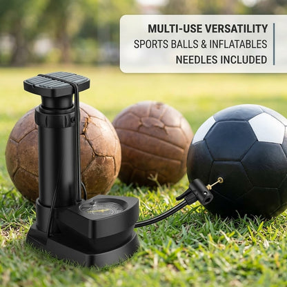 Portable Mini Compact Foot-Activated Air Pump for Bicycles, Balls