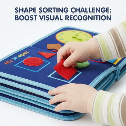 Montessori Busy Board – Sensory Activity Book with Educational Learning Games for Kids