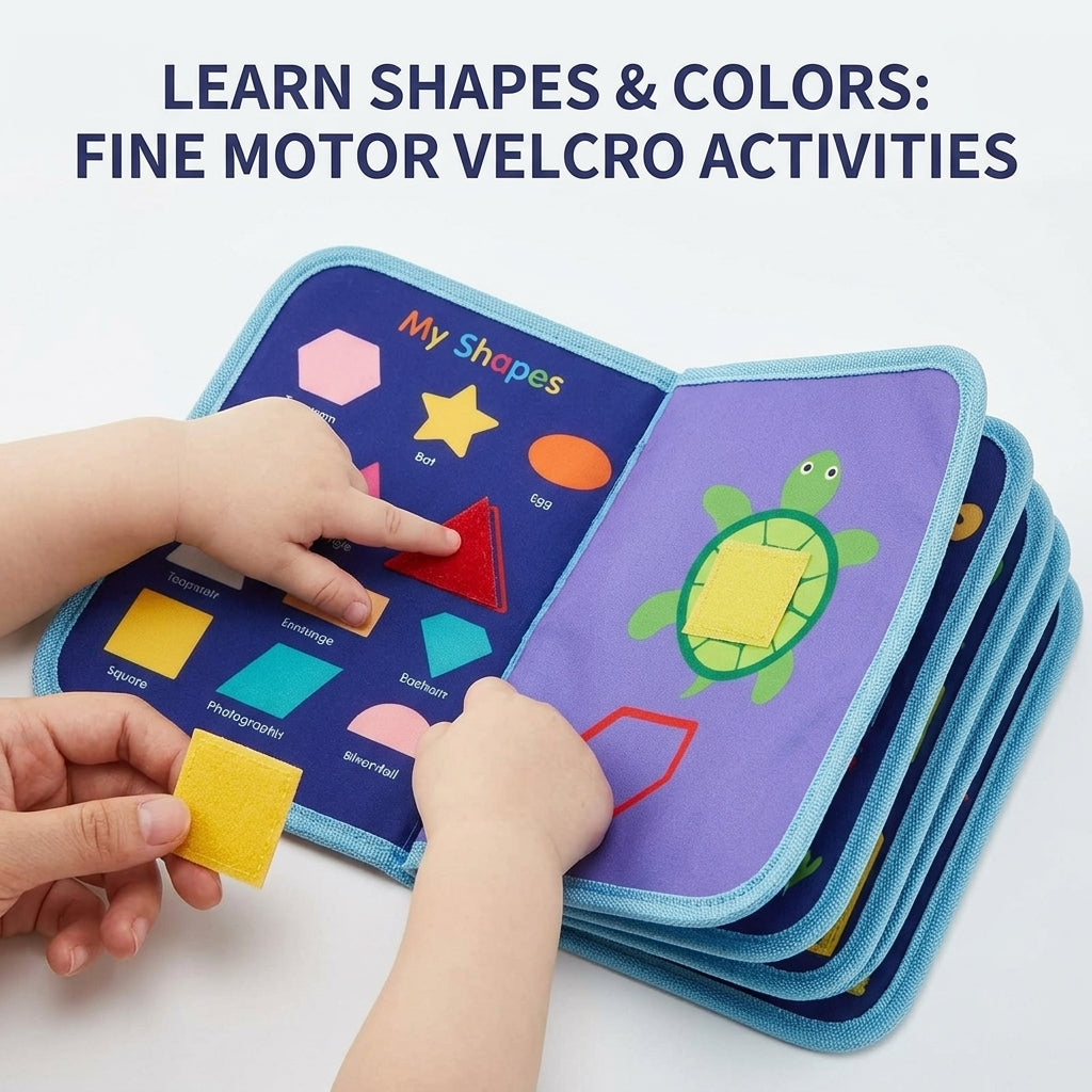Montessori Busy Board – Sensory Activity Book with Educational Learning Games for Kids