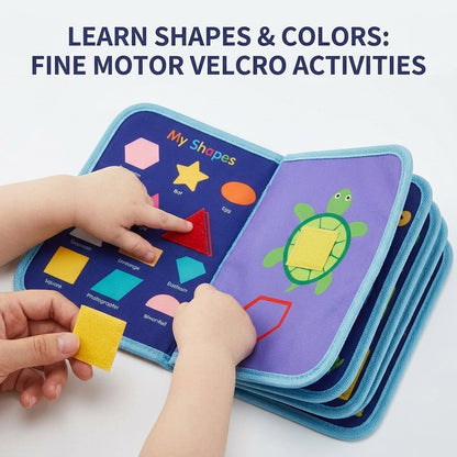 Montessori Busy Board – Sensory Activity Book with Educational Learning Games for Kids