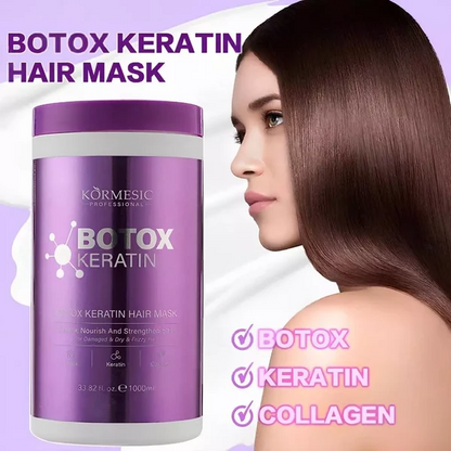 Keratin Hair Mask – Deep Repair & Moisturizing Collagen Conditioner for Dry Hair