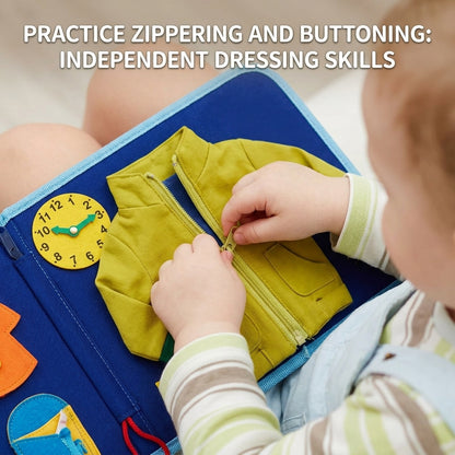 Montessori Busy Board – Sensory Activity Book with Educational Learning Games for Kids