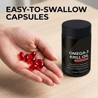 Krill Oil Softgels – Omega-3 EPA DHA with Astaxanthin