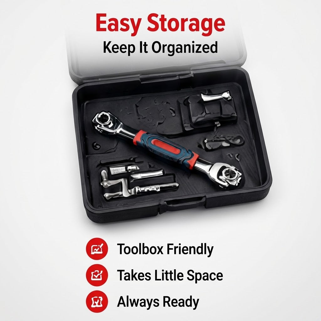 360-Degree Universal Ratchet Wrench – 1/2-Inch Drive