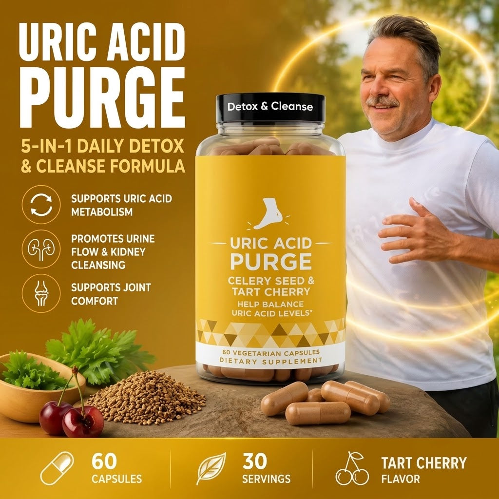 Celery Seed &  Tart Cherry Capsules – Herbal Daily Wellness & Uric Acid Support Supplement