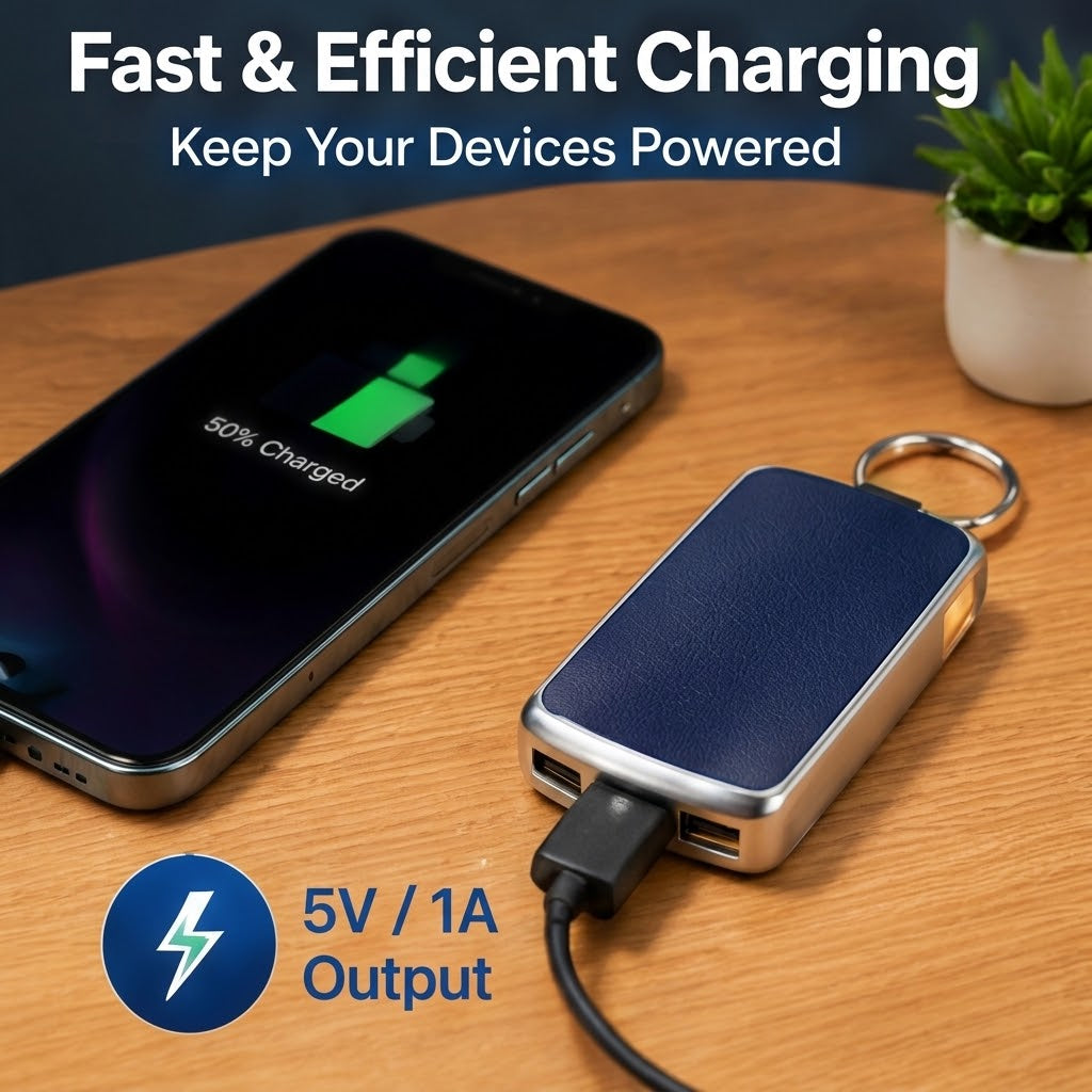 Mini Keychain Power Bank – Portable Emergency Phone Charger