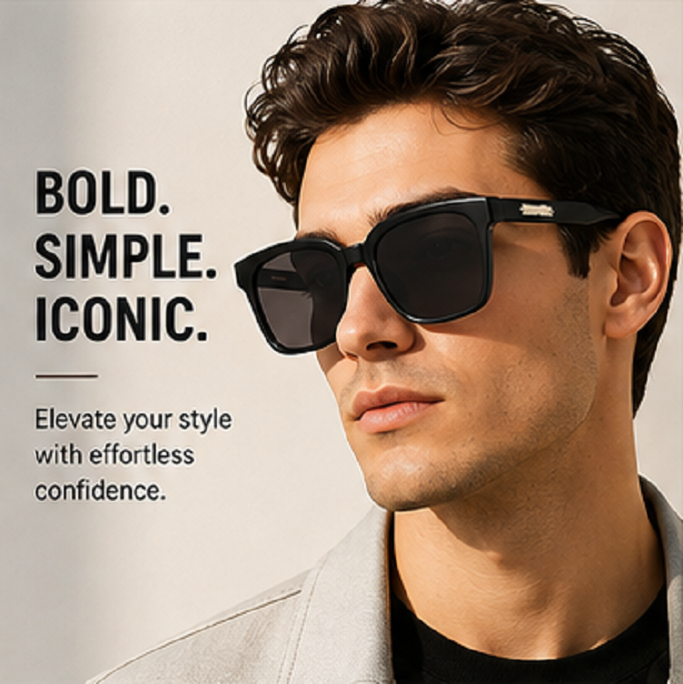 Luxury Large Square Sunglasses – Simple Designer-Style Fashion Shades