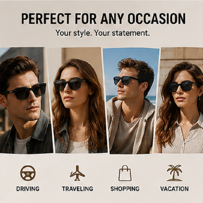 Luxury Large Square Sunglasses – Simple Designer-Style Fashion Shades