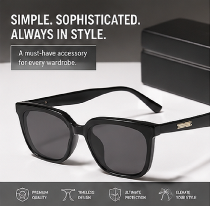 Luxury Large Square Sunglasses – Simple Designer-Style Fashion Shades