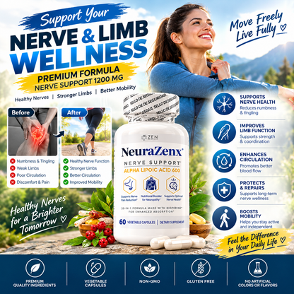 Premium Nerve & Limb Wellness Supplement 1200mg