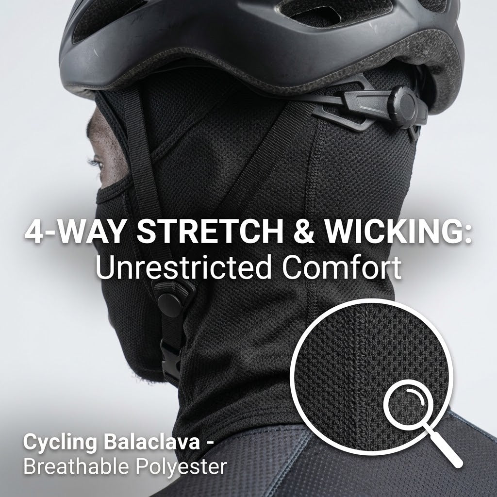 Cycling Balaclava Face Mask – Breathable Polyester Full Face Cover