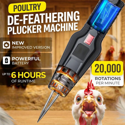 Rechargeable Poultry Electric Depilator – Automatic Feather Removal Tool