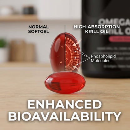Krill Oil Softgels – Omega-3 EPA DHA with Astaxanthin