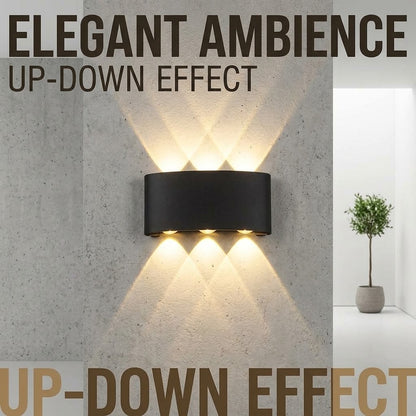Modern Outdoor LED Wall Light – 8W Waterproof IP65 Aluminum Exterior Lighting