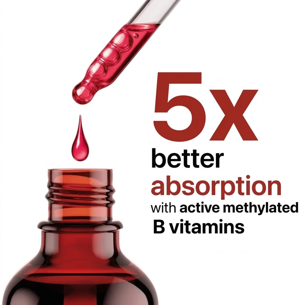 Vitamin B Complex Liquid Drops – B12, Folate & Daily Energy Support