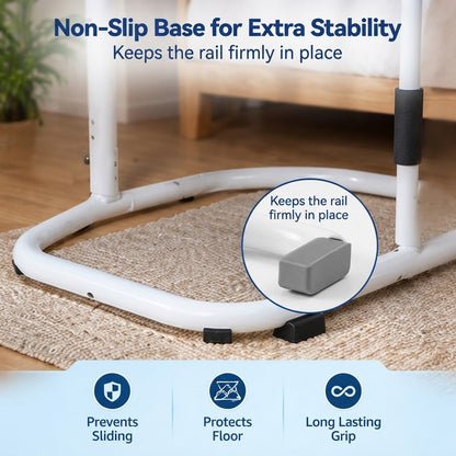 Bedside Guardrail – Adjustable Bed Safety Rail with Secure Support