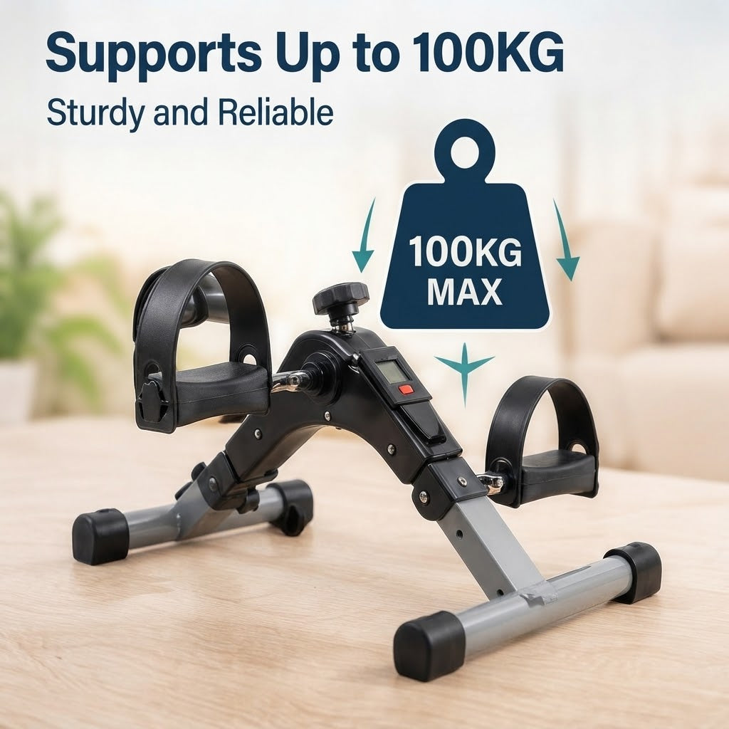 Portable Mini Pedal Exercise Bike – Foldable with LED Display