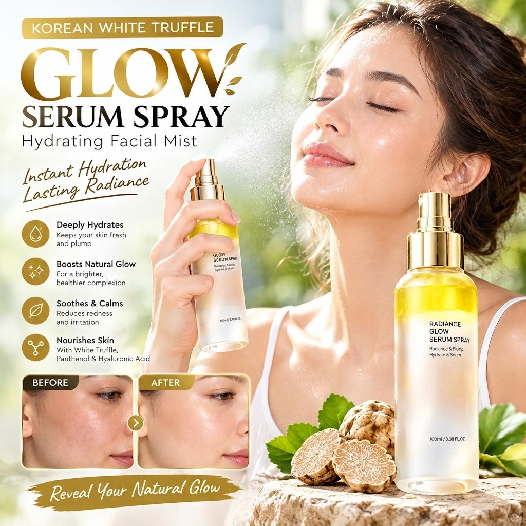 Korean White Truffle Glow Serum Spray Hydrating Facial Mist