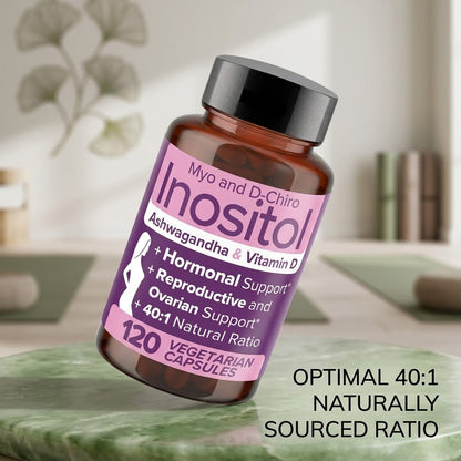 Myo & D-Chiro Inositol with Ashwagandha and Vitamin D – Women's Wellness Capsules