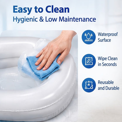 Inflatable Hair Washing Basin – Portable Shampoo Basin for Bed