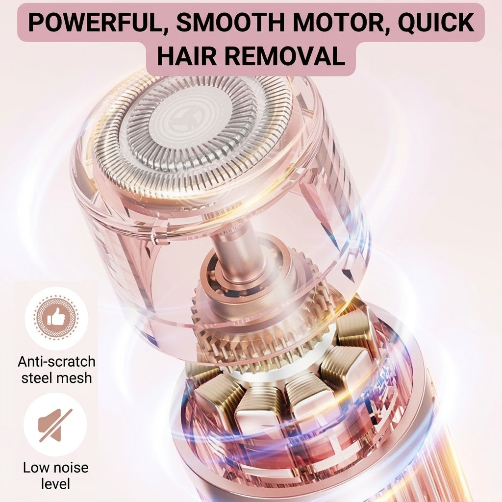 Portable Dual-Head Electric Shaver – Gradient Women’s Razor with ABS Body & Stainless Steel Blades