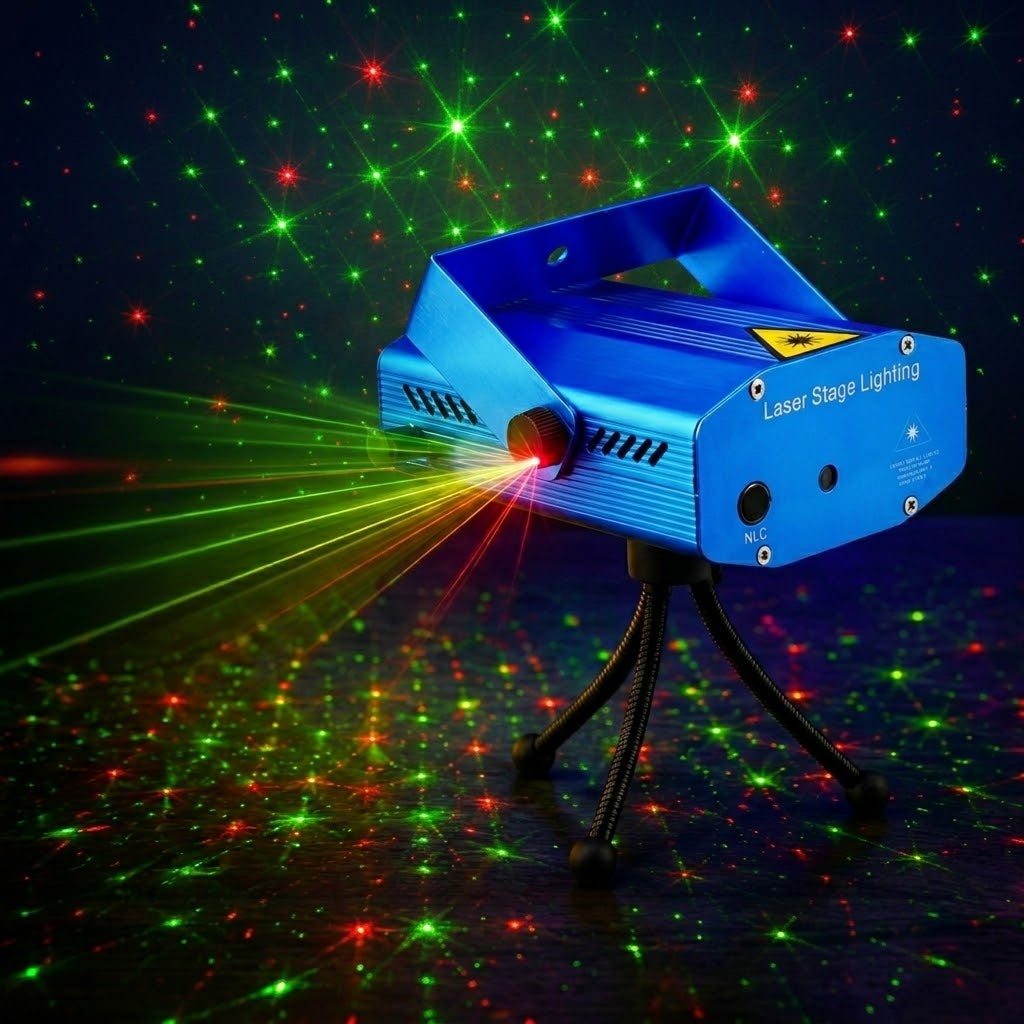 Mini Laser Stage Light Projector – Party & Home DJ Lighting