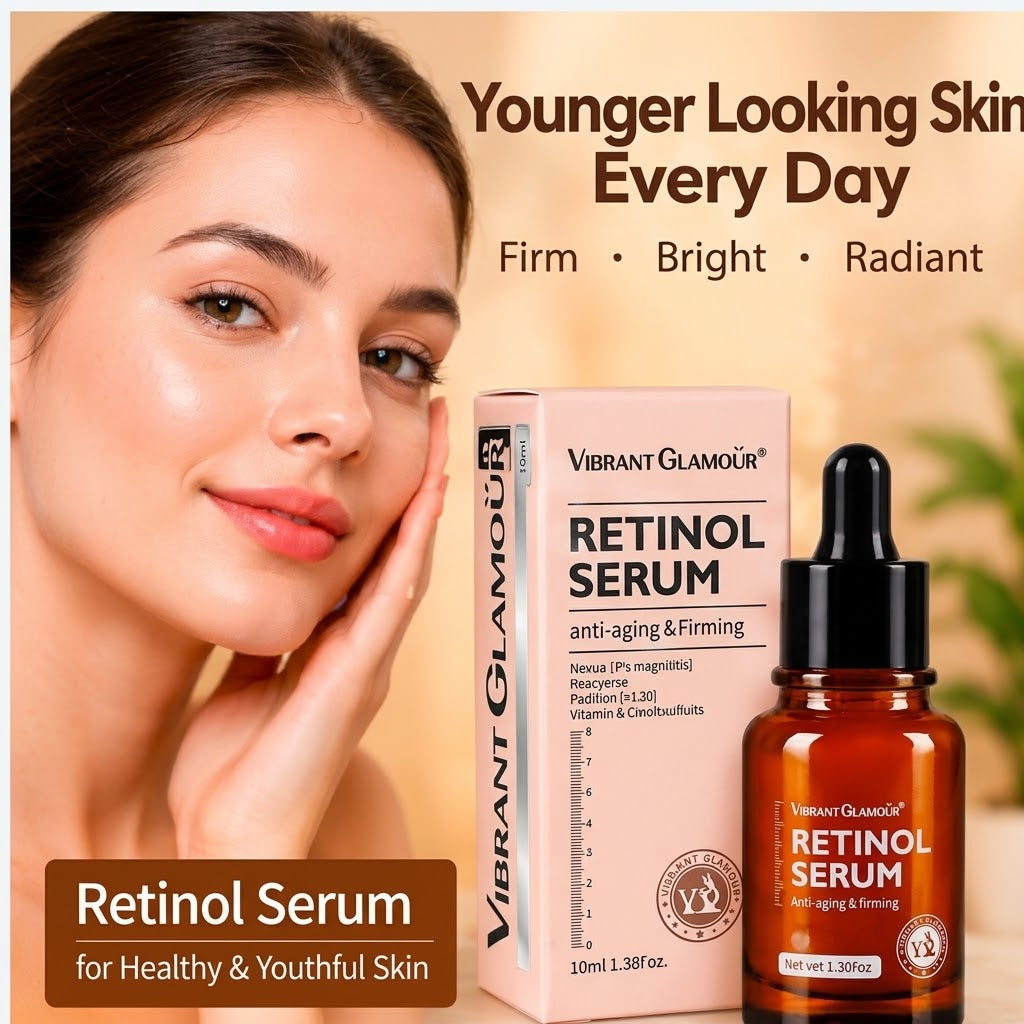 Retinol Facial Serum – Moisturizing Brightening & Firming Anti-Aging Skincare for Fine Lines